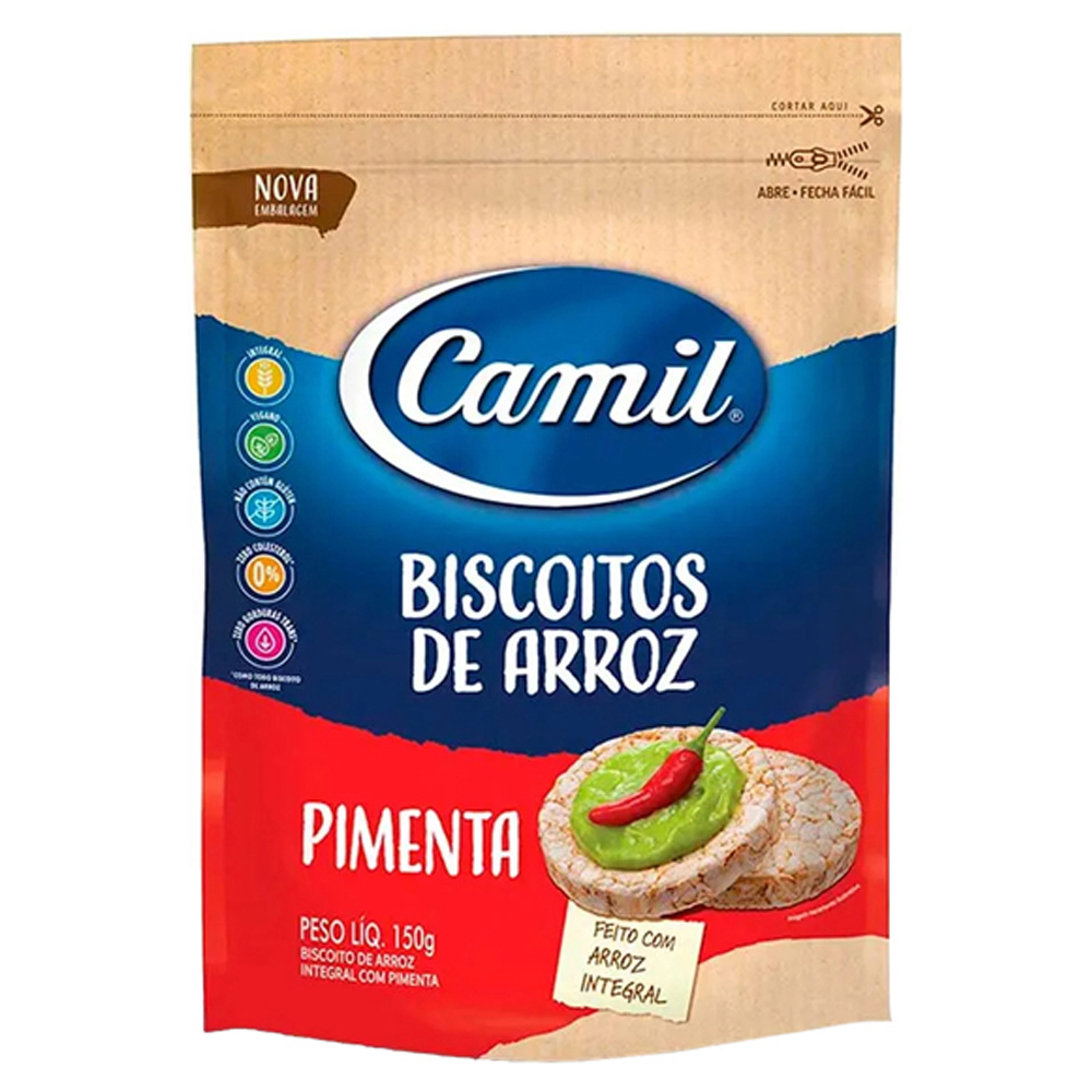 BISC CAMIL ARROZ INT C/PIM 150G
