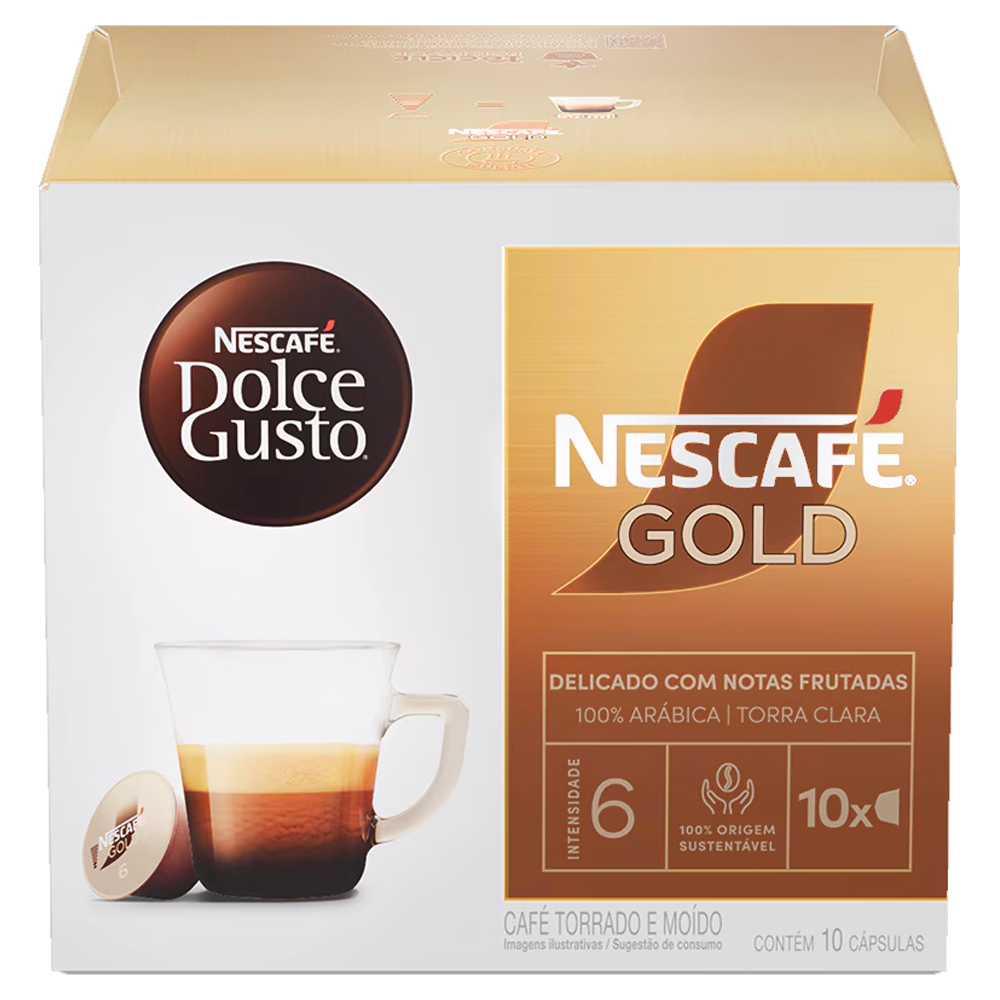CAPS DOLCE GUSTO GOLD ESP INTENS D6 10UN