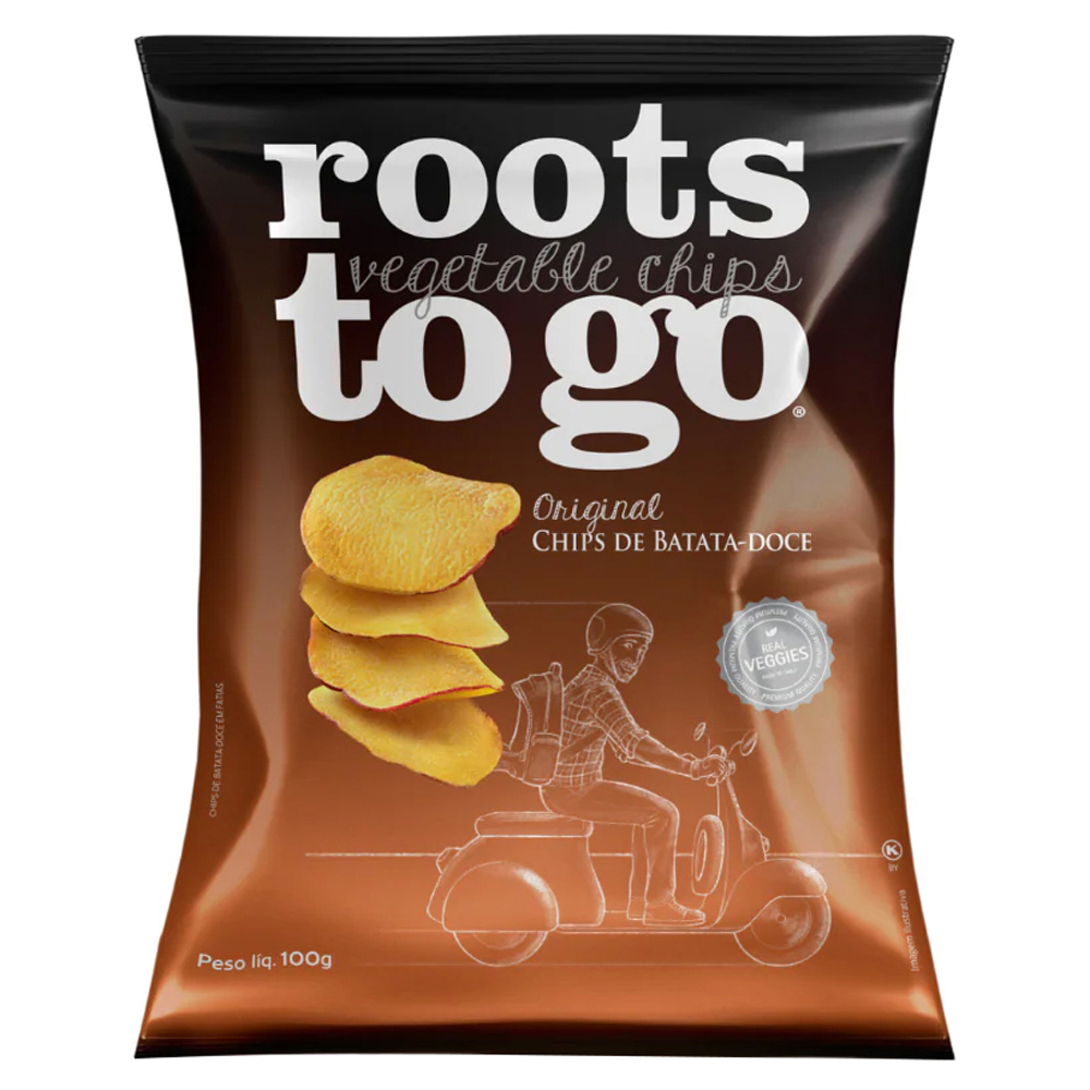 CHIPS DE BATATA-DOCE ROOTS TO GO PACOTE 100G
