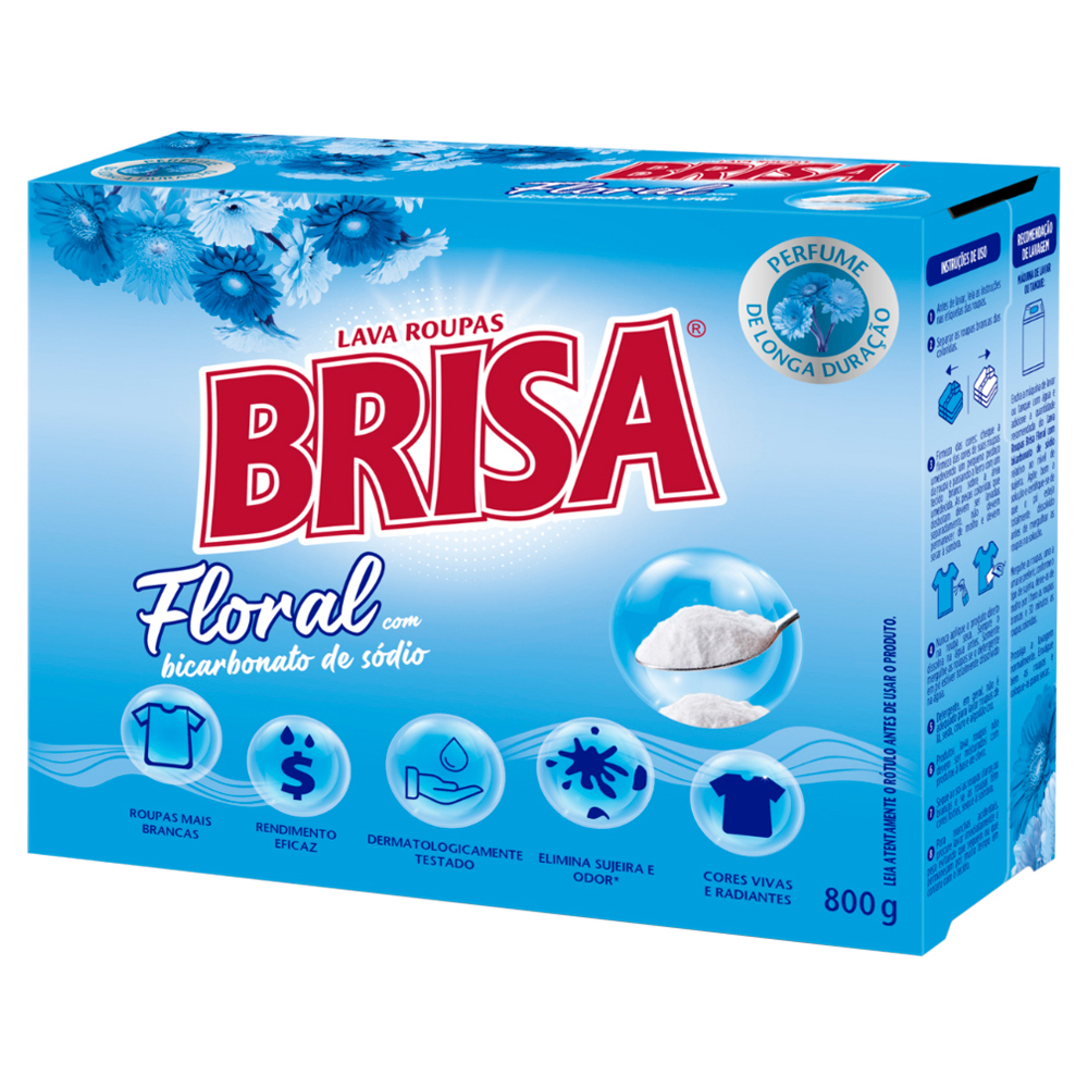 DET PO BRISA AZUL FLORAL E BICARB 800G