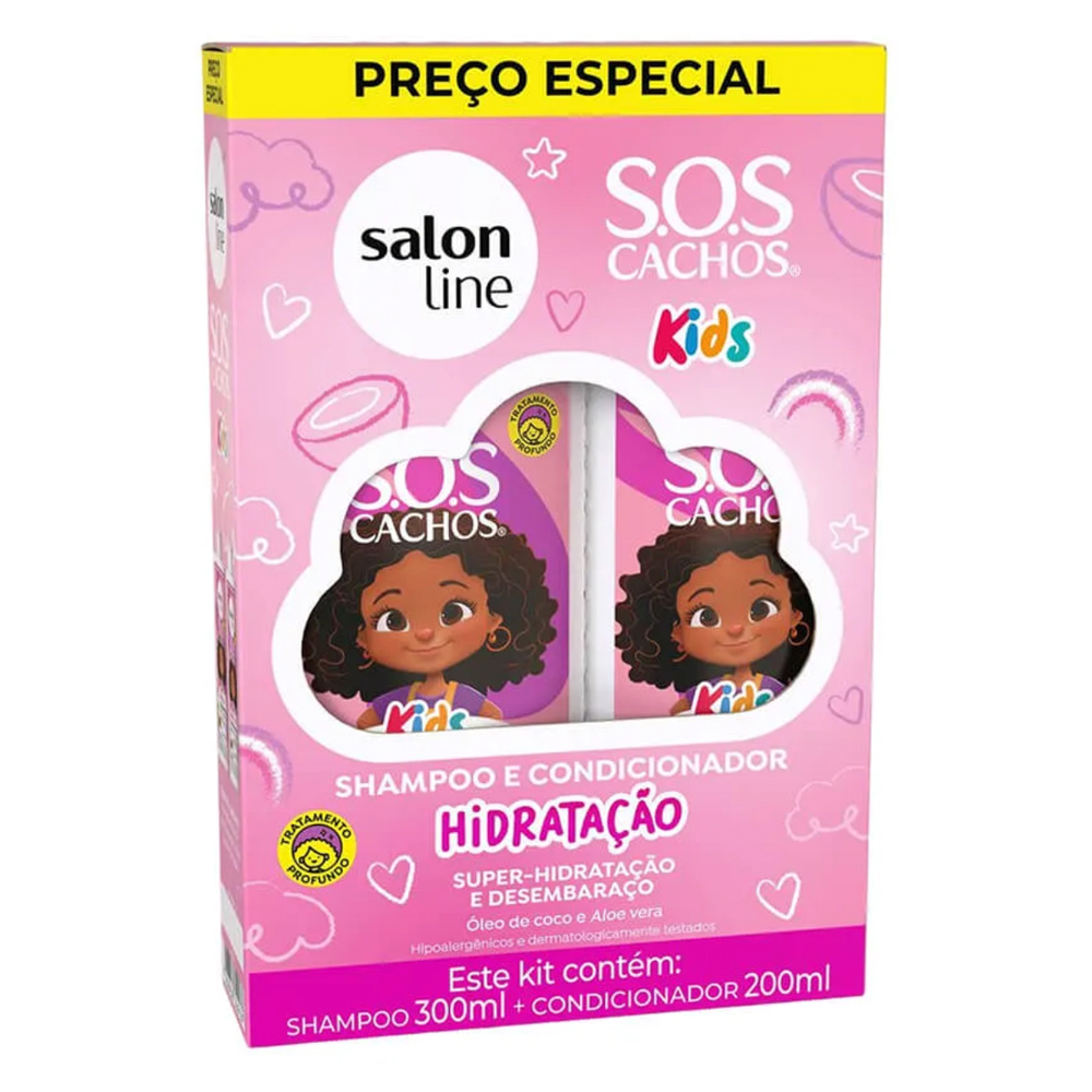 SH 300ML+COND 200ML SALON LINE CACH KIDS