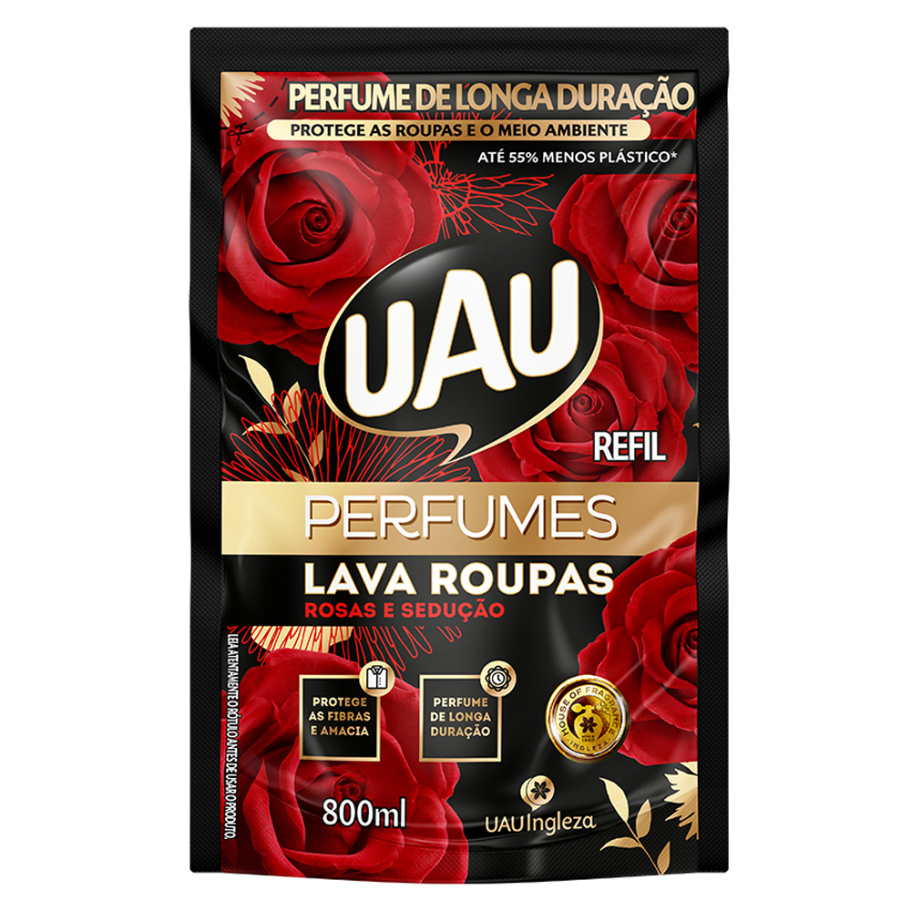 LAVA ROUPAS LIQ UAU ROSAS SEDUC RF 800ML