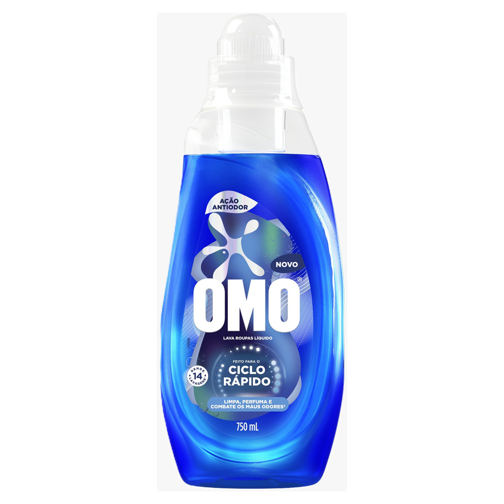 LAVA ROUPAS LIQ OMO CICL ACAO ANTI 750ML