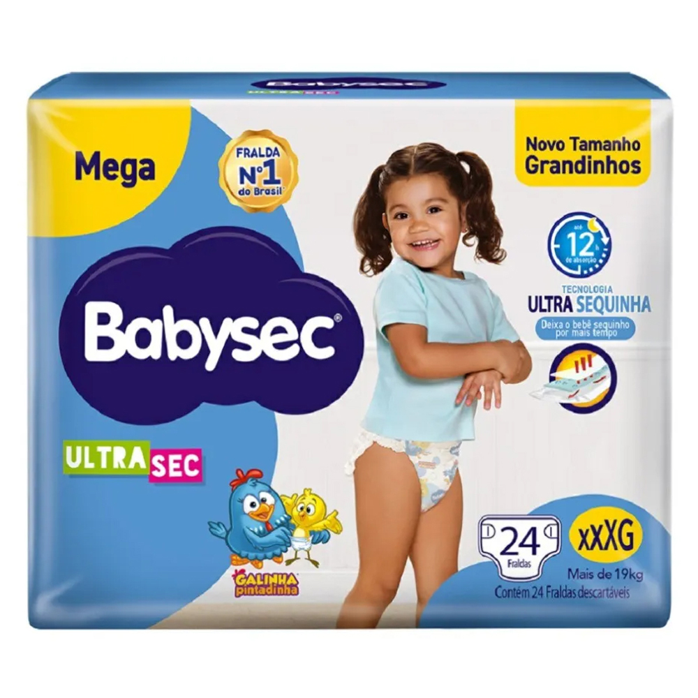 FRALDA BABYSEC ULTRA HIPER XXXG 24UN