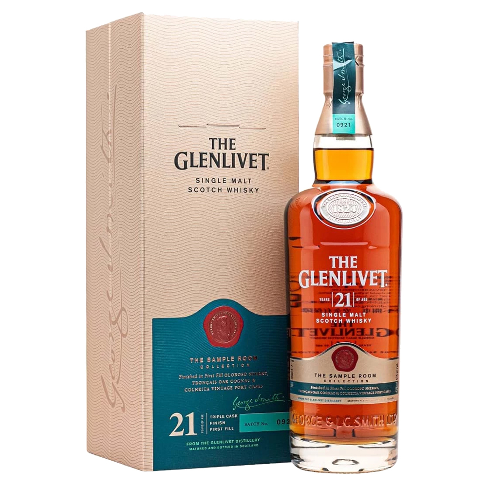 WHISKY THE GLENLIVET 21 ANOS 750ML