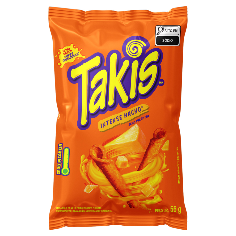 SALGADINHO TAKIS INTENSE NACHO 56G