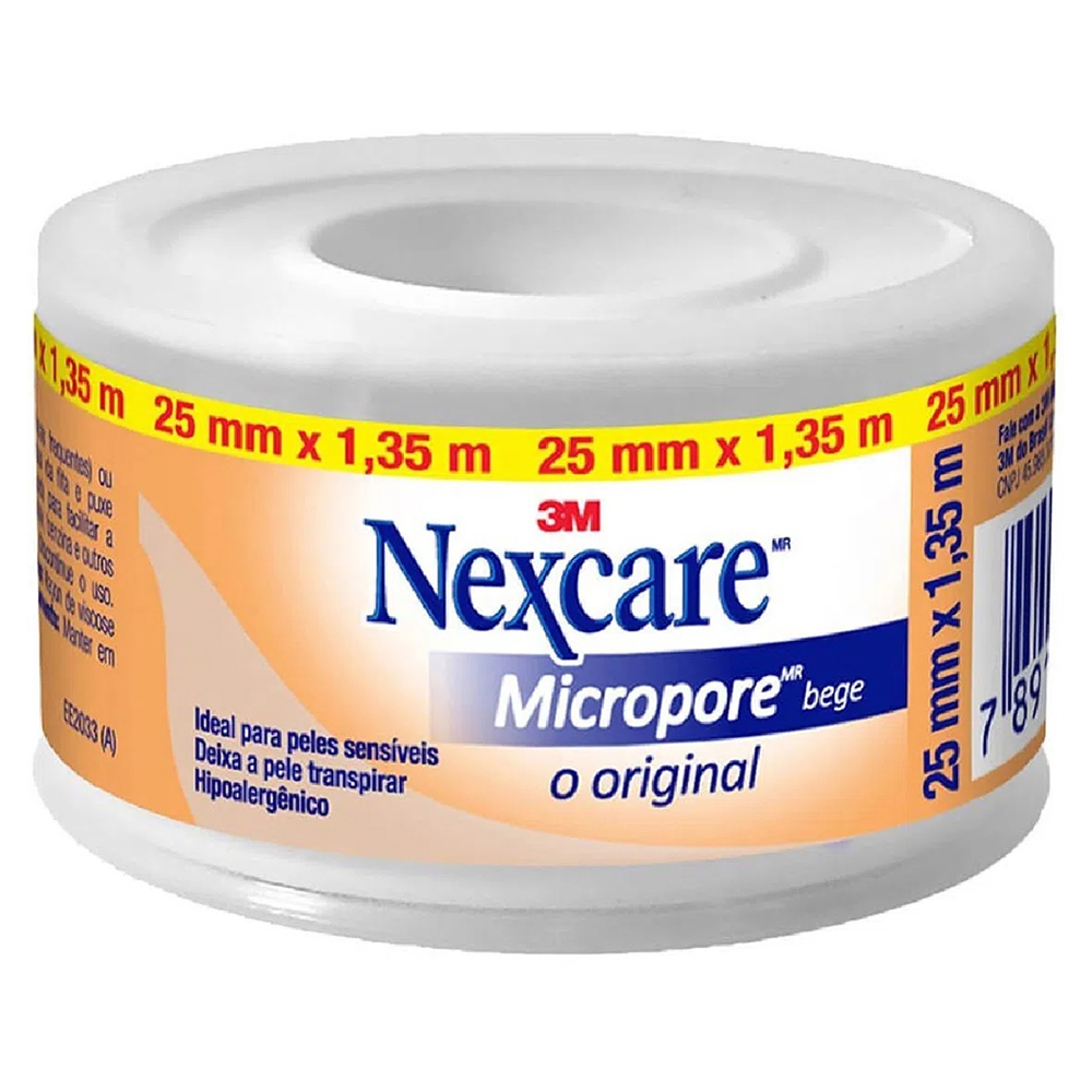 FITA MICROPORE NEXCARE BEGE 25MM X1,35MM