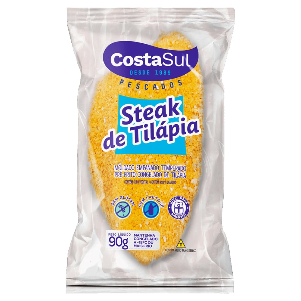 STEAK DE TILAPIA COSTA SUL EMPANADO 90G