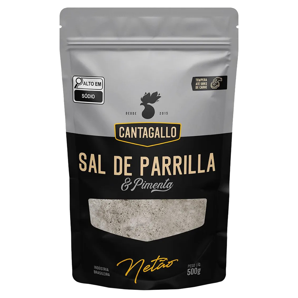 SAL PARRILLA E PIMENTA NETAO POUCH 500G