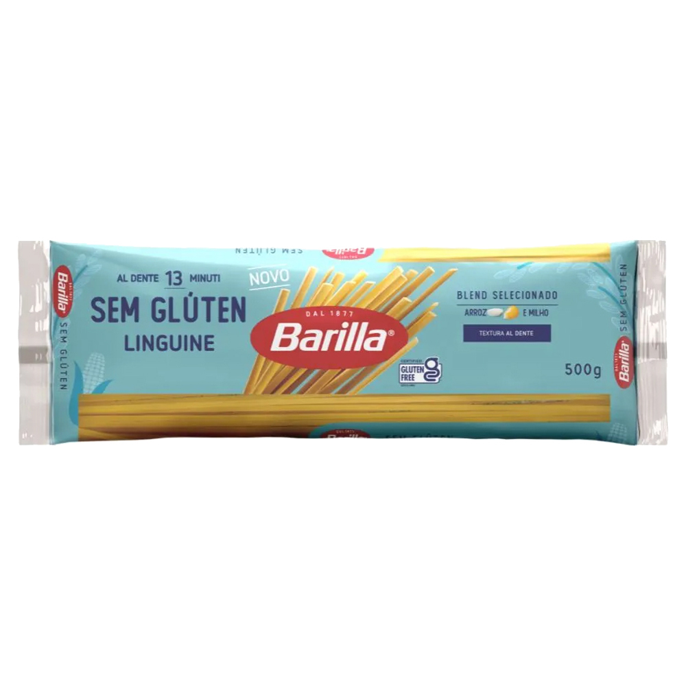 MASSA BARILLA S/GLUTEN LINGUINE 500G