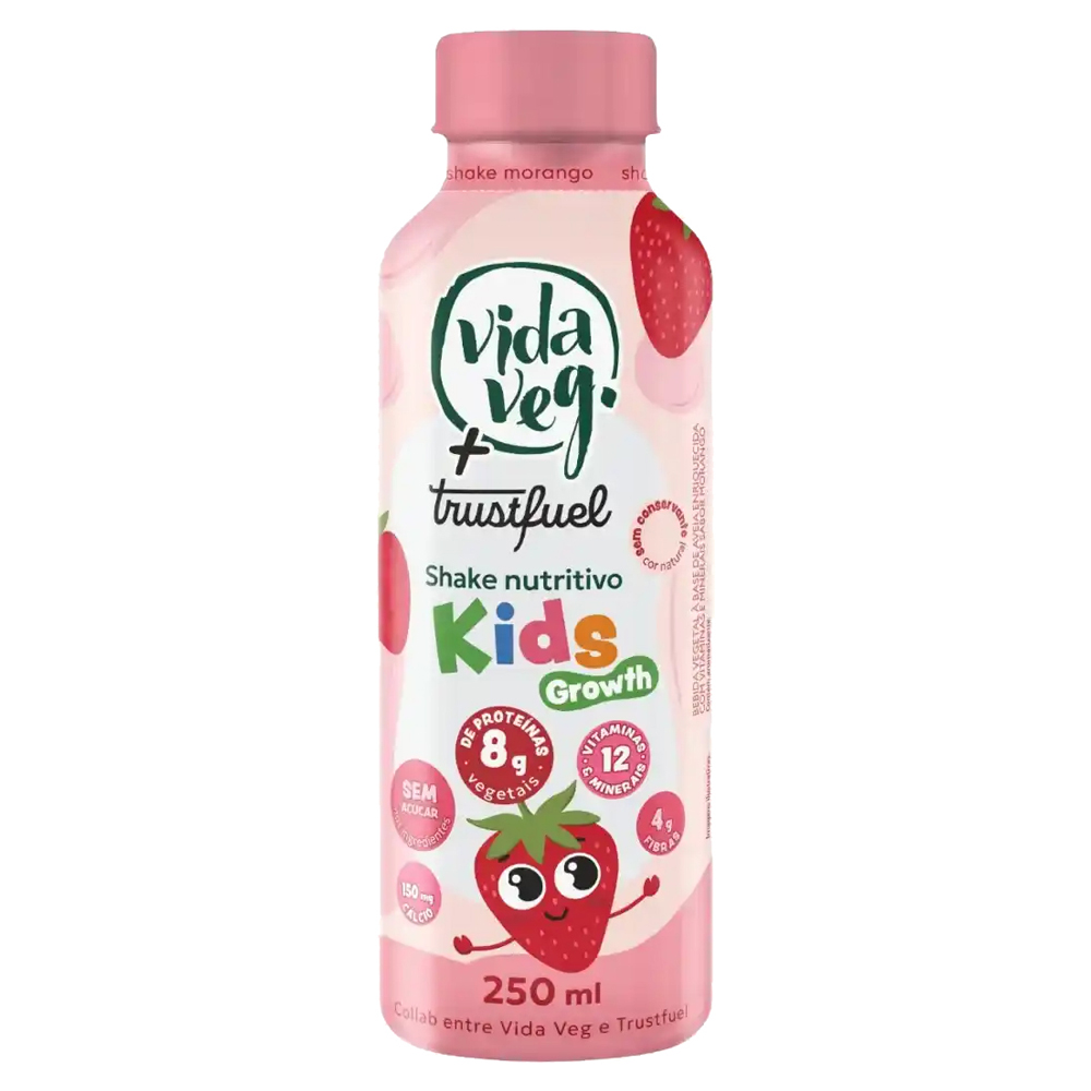 SHAKE VIDA VEG KIDS MORANGO AVEIA 250G
