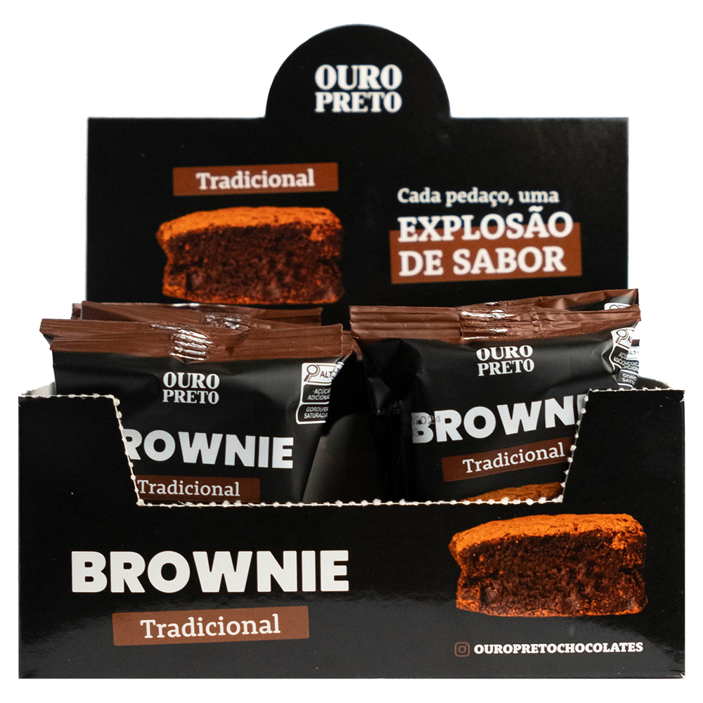 BROWNIE TRADICIONAL OURO PRETO 60G