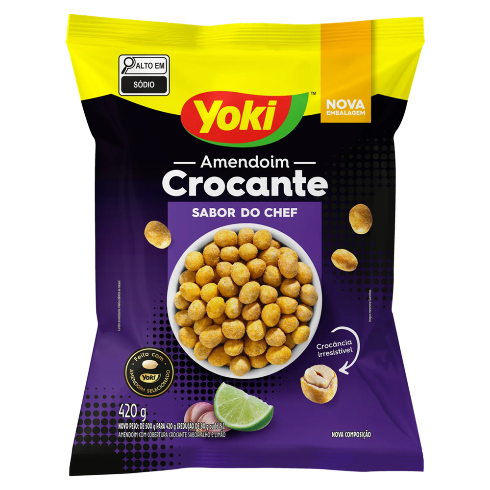 AMENDOIM CROCANTE YOKI SABOR DO CHEFE 420G