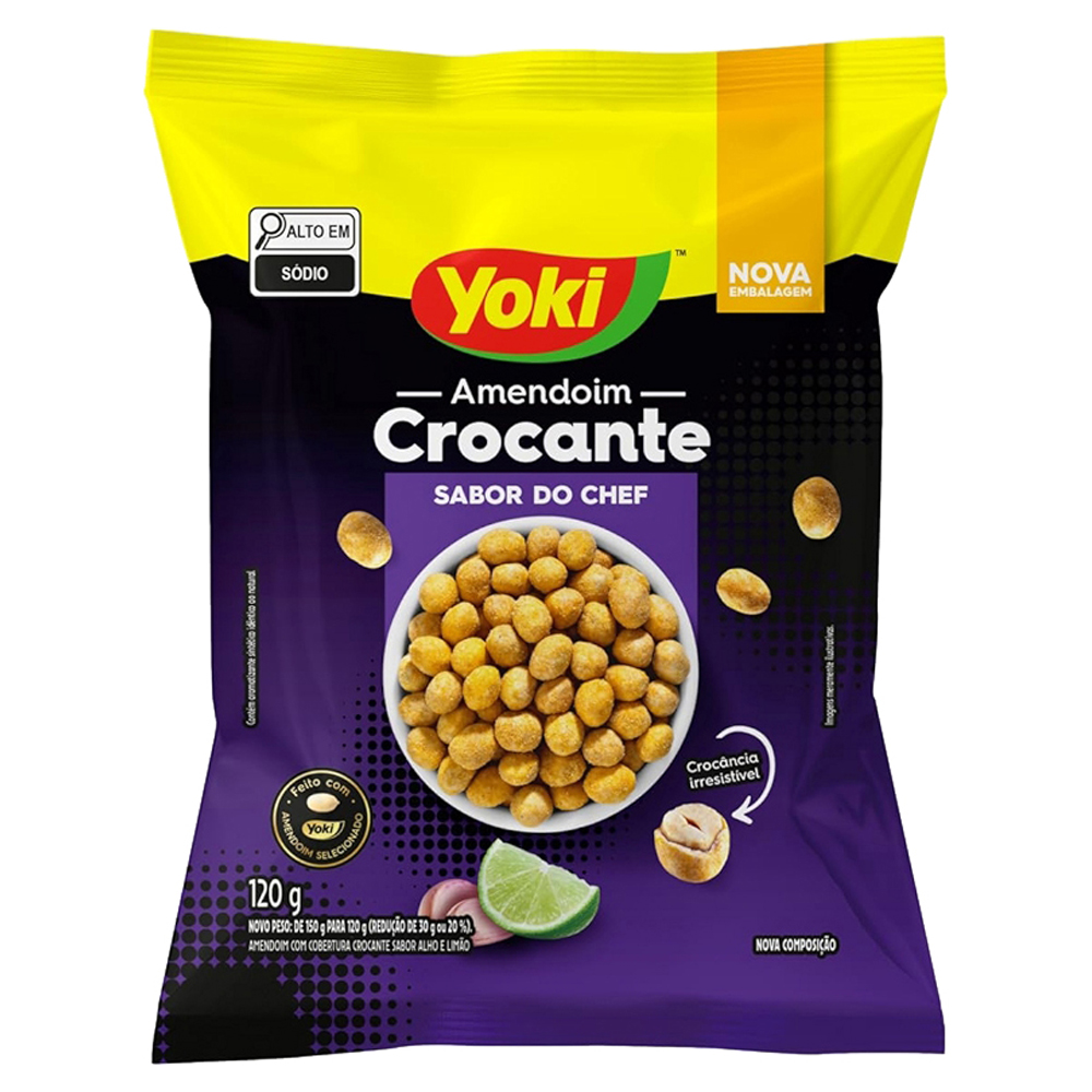 AMENDOIM YOKI CROCANTE SAB DO CHEF 120G