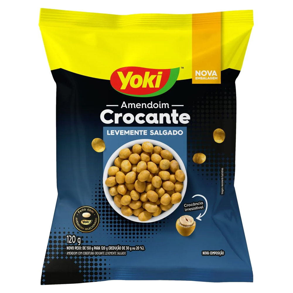 AMENDOIM YOKI CROCANTE LEVEMEN SALG 120G
