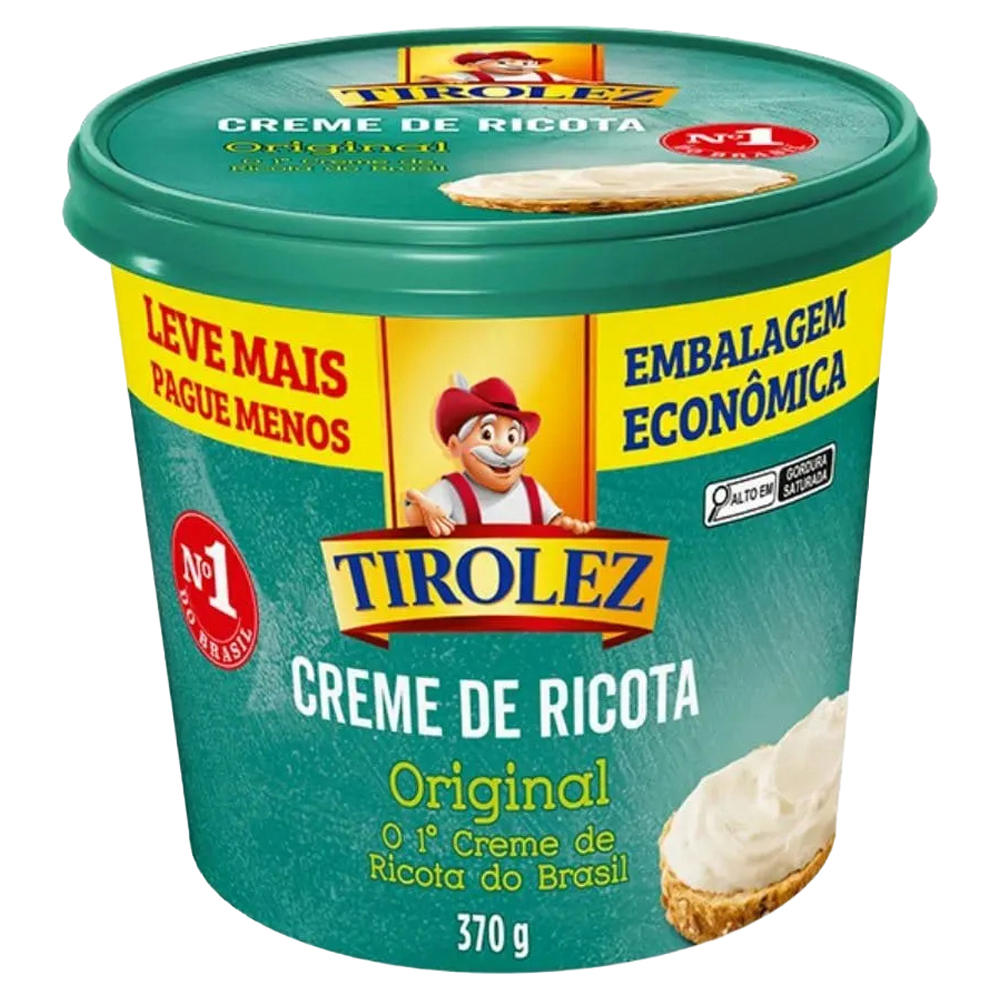 CREME DE RICOTA TIROLEZ 370G