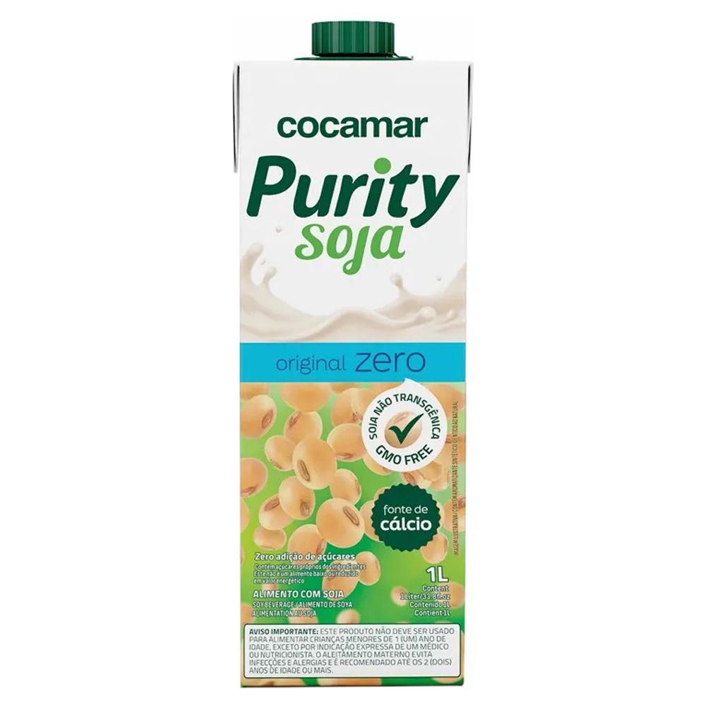 LEITE DE SOJA PURITY ORIGINAL ZERO 1L