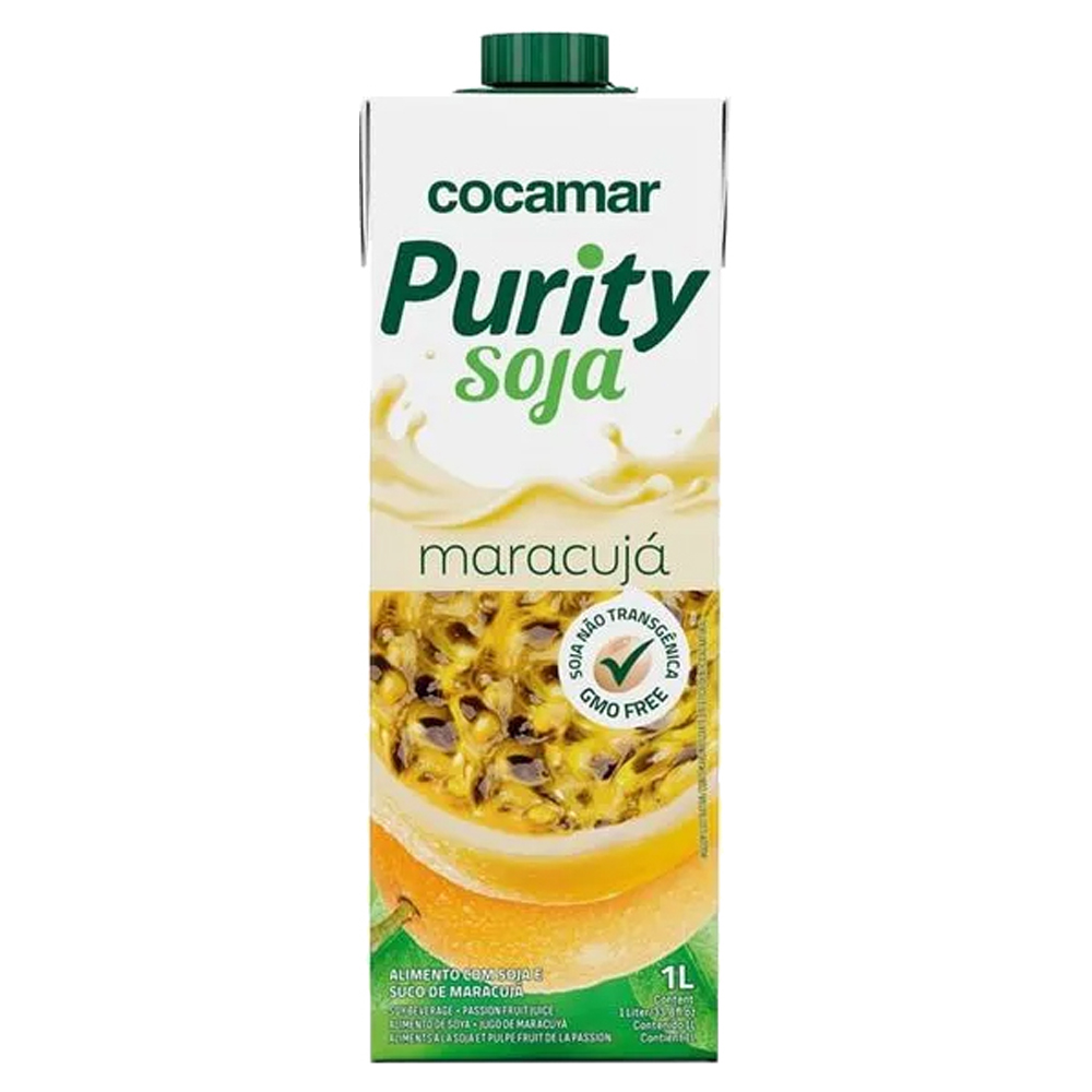 LEITE DE SOJA PURITY MARACUJA 1L