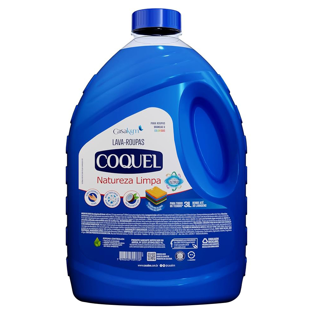 LAVA ROUPAS COQUEL NATUREZA LIMPA 3L