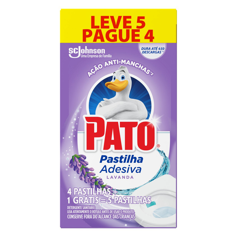 PASTILHA ADESIVA PATO LAVANDA LV5PG4