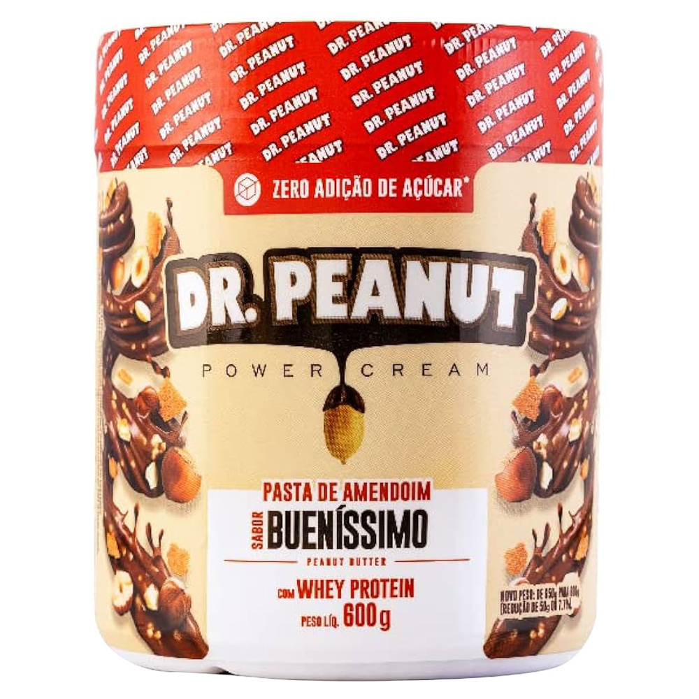 PASTA DE AMENDOIM DR. PEANUT BUENÍSSIMO 600G