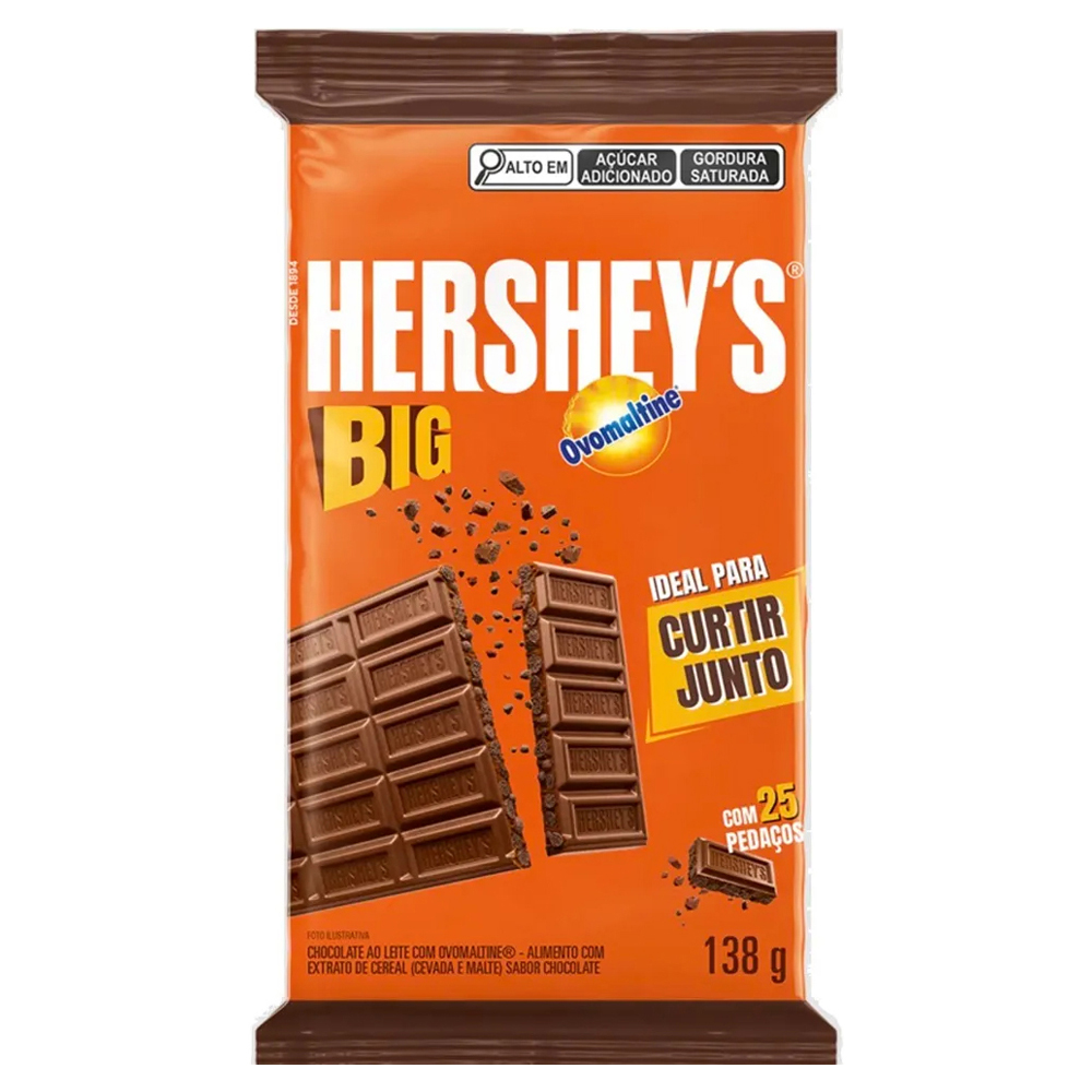 CHOC HERSHEYS 138G AO LEITE OVOMALT