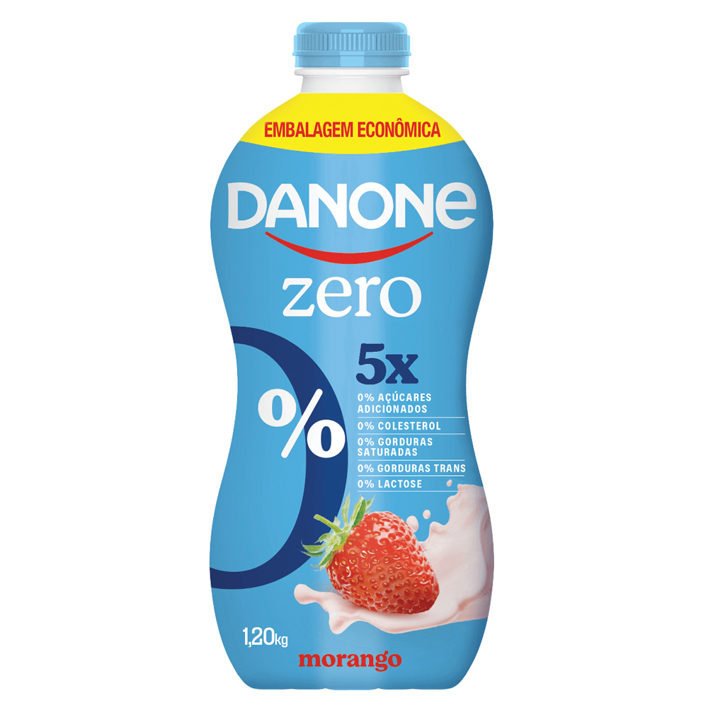 IOGURTE LIQ DANONE 1200G MORANGO ZERO