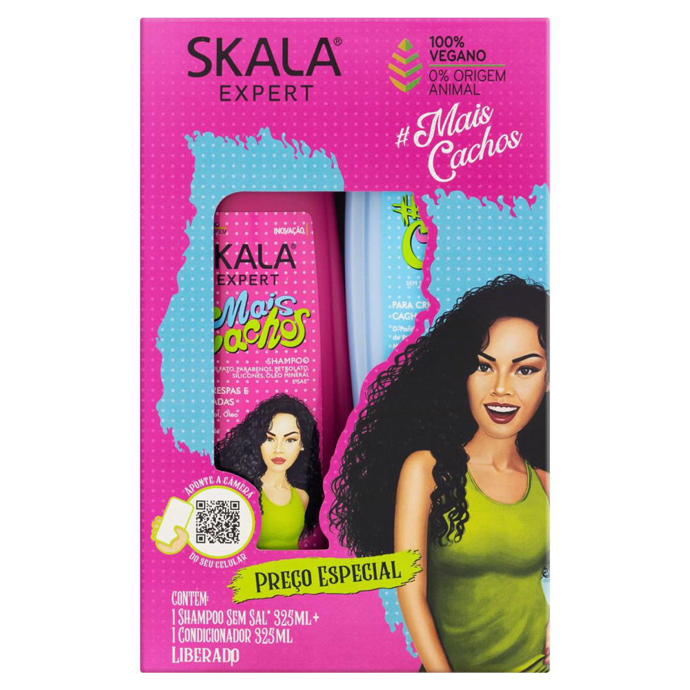 KIT SH+COND SKALA 325ML MAIS CACHOS