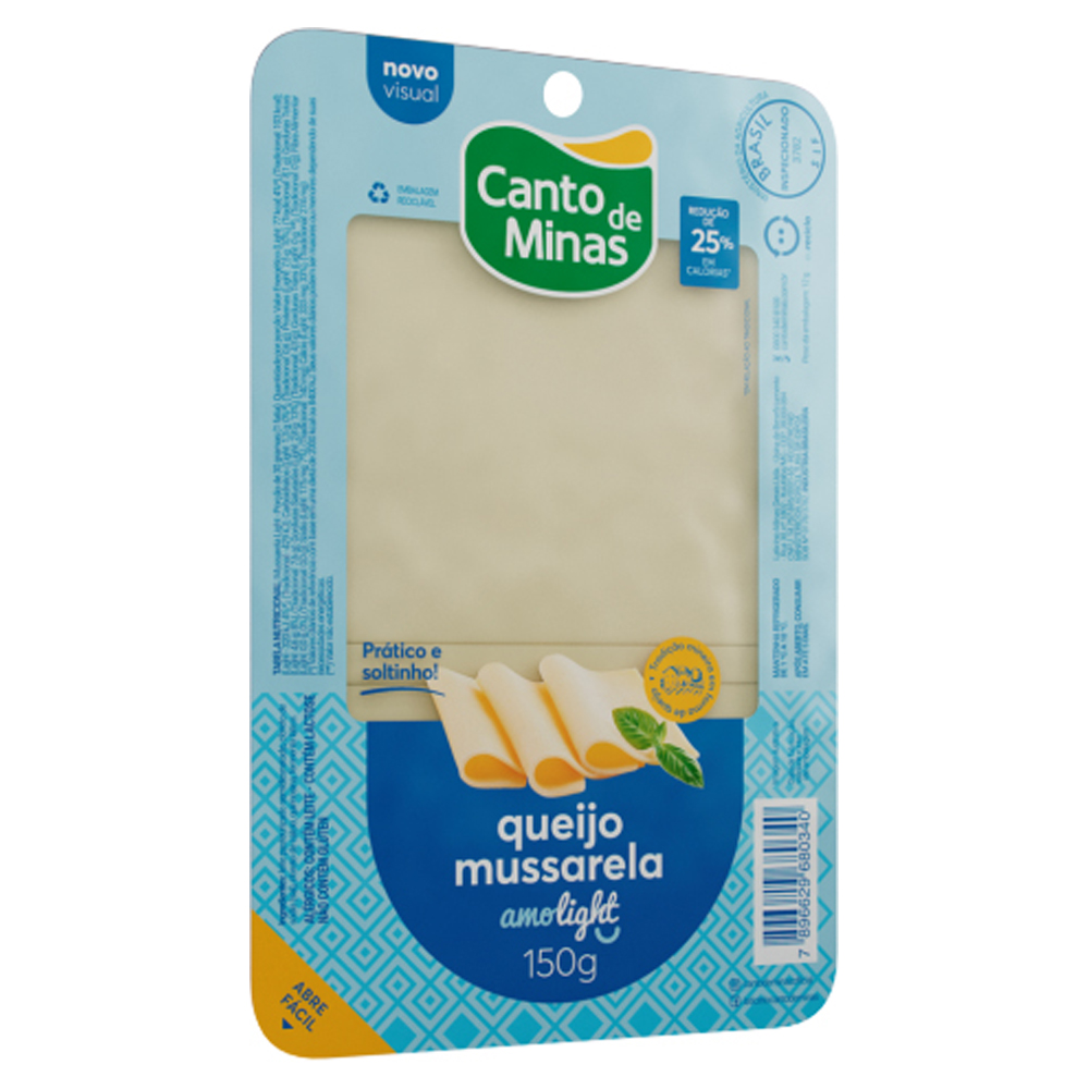 QUEIJO MUSS FAT CANTO MINAS LIGHT 150G