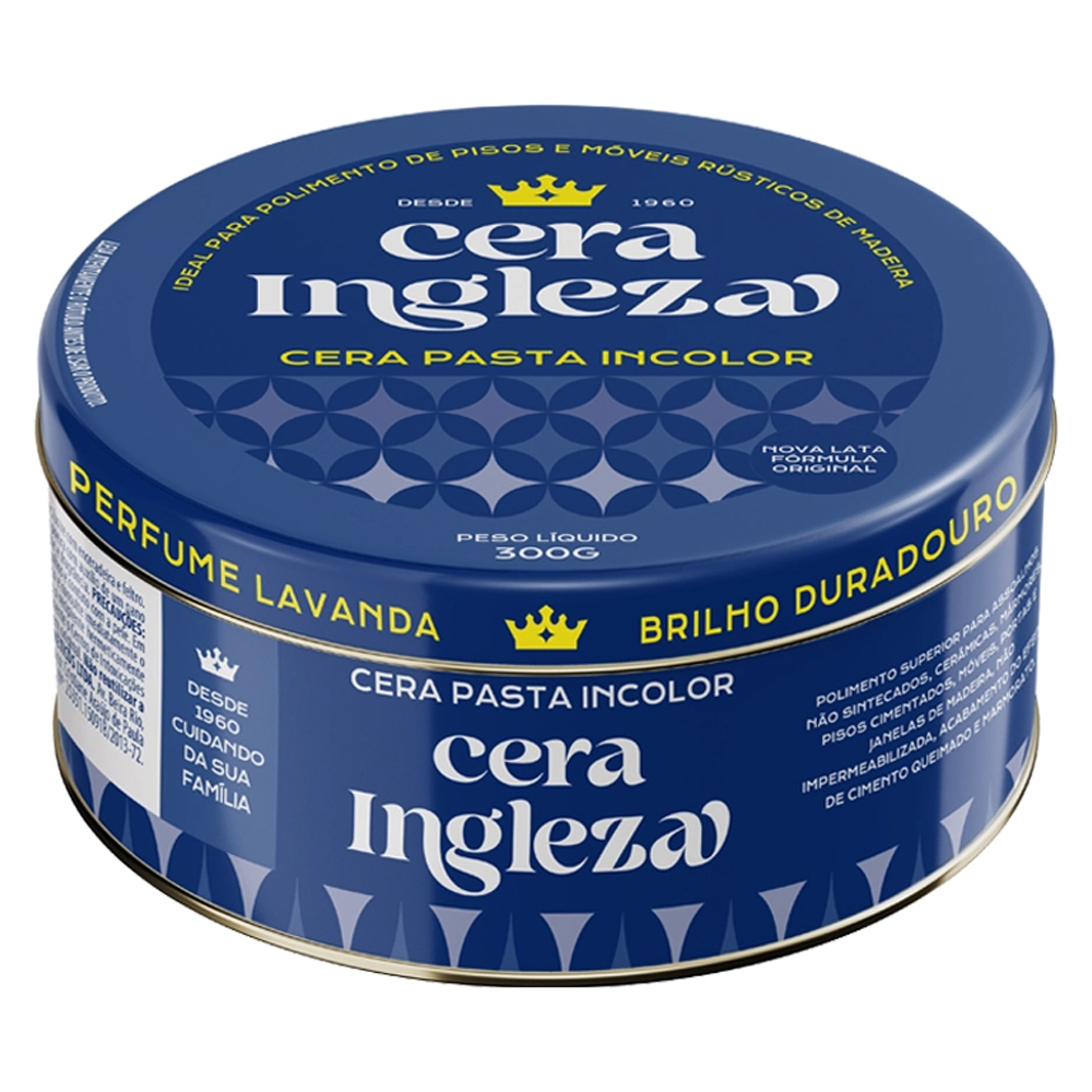CERA INGLEZA PASTA INCOLOR 300G