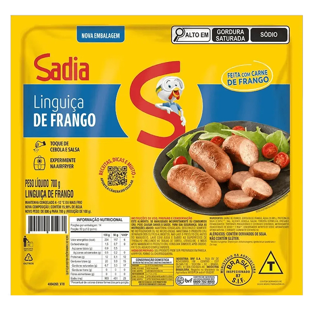 LING FRANGO CONG SADIA 700G