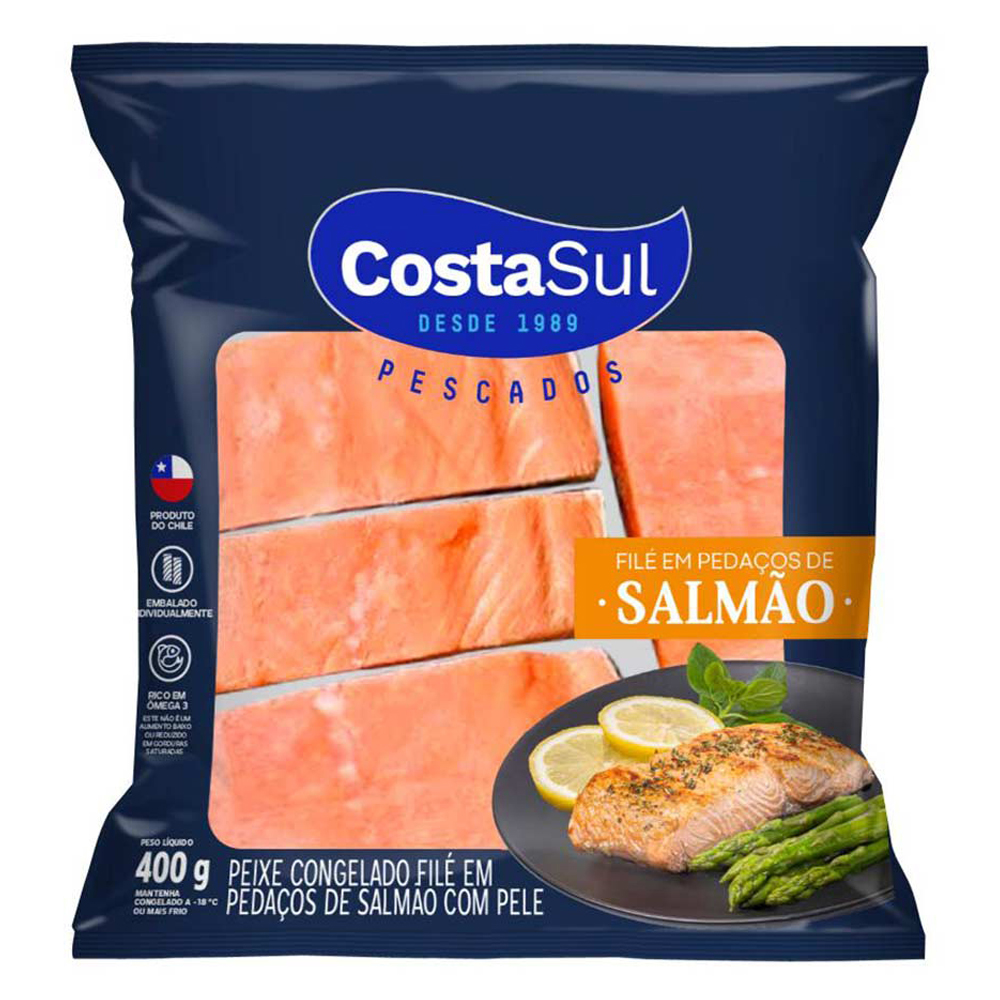 FILE DE SALMAO COSTA SUL  PED CONG 400G