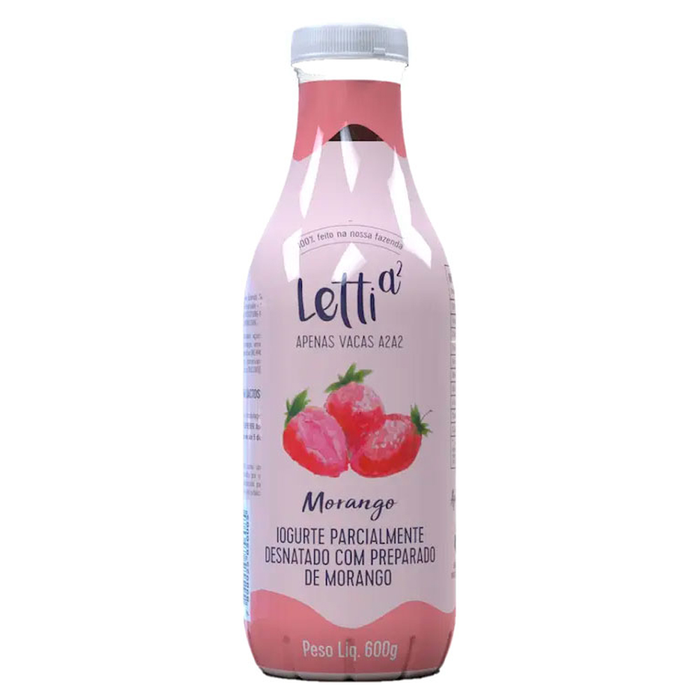 IOGURTE LETTI A2 500G MORANGO SEMIDES