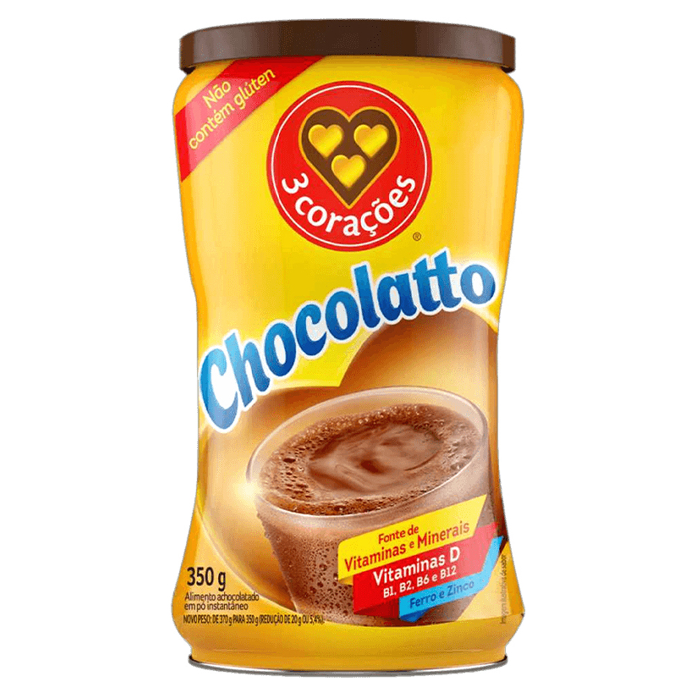 ACHOC PO 3 COR CHOCOLATTO 350G LATA
