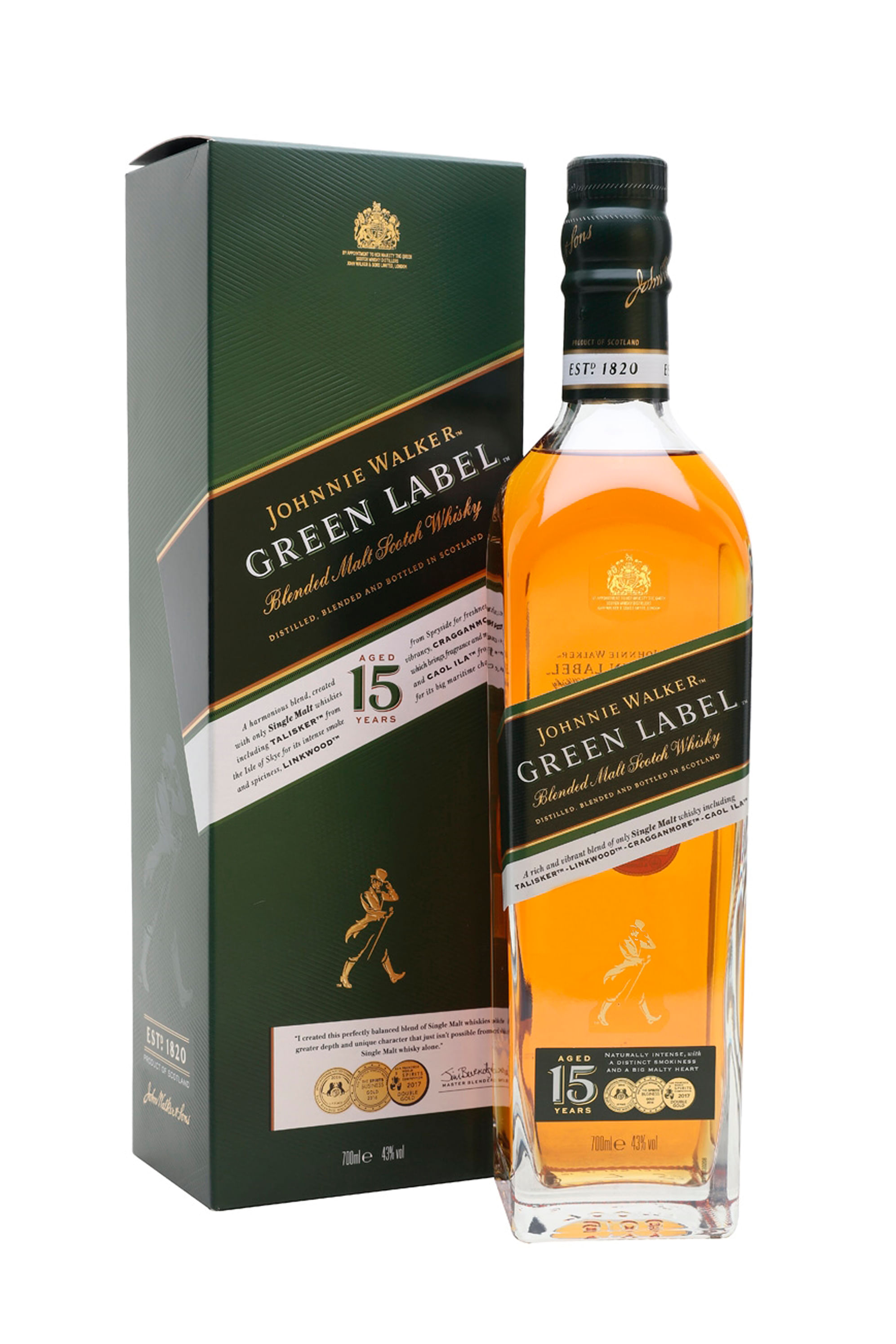 Whisky Johnnie Walker Green Label 750ml