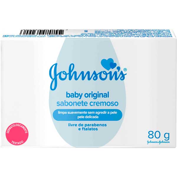 SABONETE BARRA JOHNSONS BABY CAIXA 80G