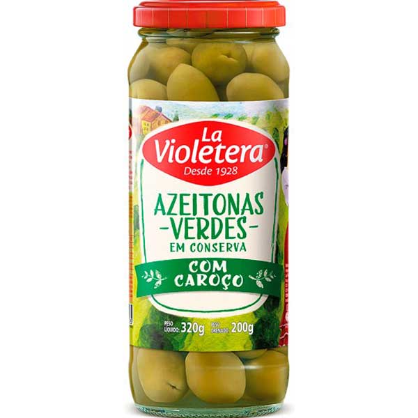 AZEITONA LA VIOL VERDE 200G