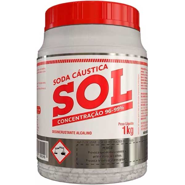 SODA CAUSTICA SOL ( POTE ) 01KG