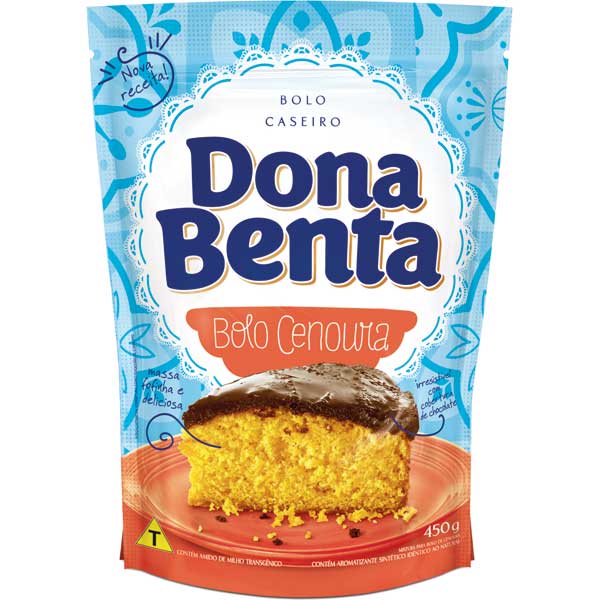 MIST BOLO DONA BENTA CENOURA 450G