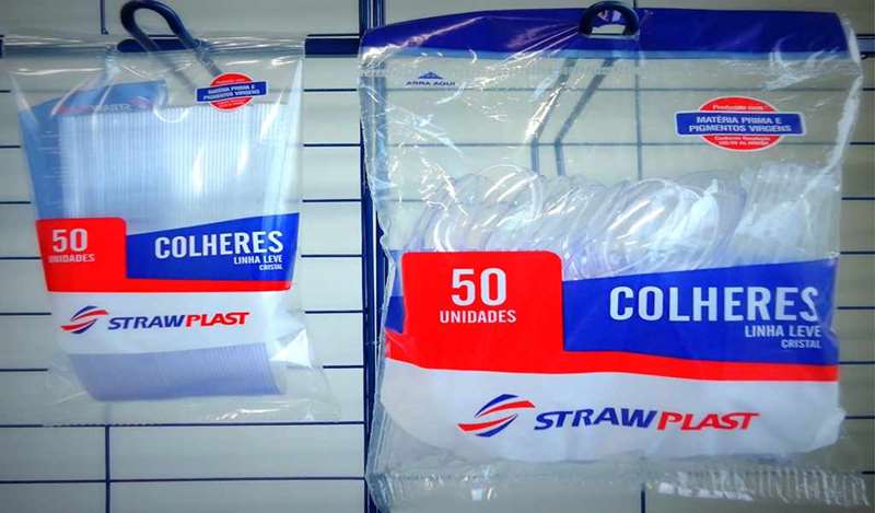 COLHER DESC STRAWPLAST LEVE BRANCA 50UN